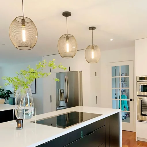 Open Box Bergen Oval Pendant, Matte Black
