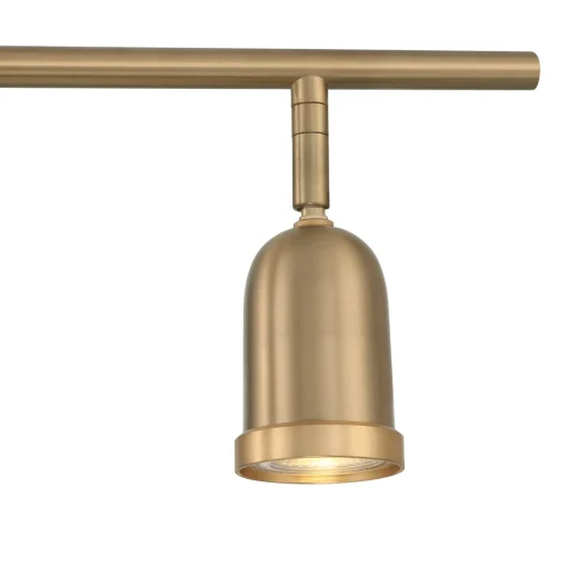 Open Box Bixby 32" 4-Light LED Fixed Track Light, Brushed Brass