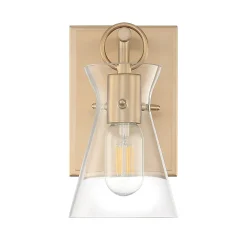 Open Box Chloe Vanity Wall Sconce, Warm Brass