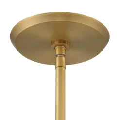 Open Box Farrah Small Jute Pendant, Natural and Aged Brass