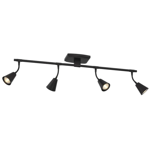 Open Box Hudson 32" 4-Light LED Fixed Track Light, Matte Black