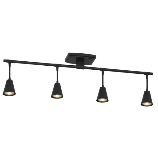 Open Box Hudson 32" 4-Light LED Fixed Track Light, Matte Black