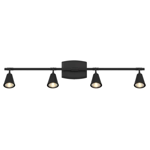 Open Box Hudson 32" 4-Light LED Fixed Track Light, Matte Black