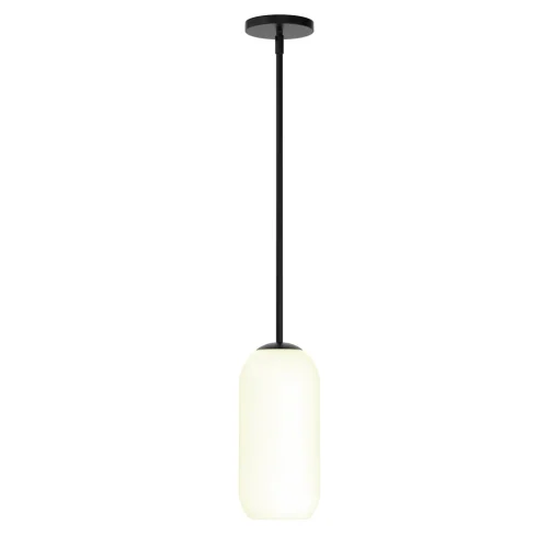 Open Box Liv 11" Opal Capsule Pendant, Matte Black