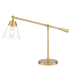 Open Box Owen Table Lamp, Satin Brass