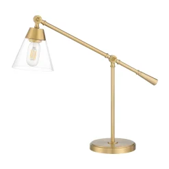 Open Box Owen Table Lamp, Satin Brass