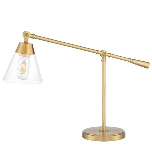 Open Box Owen Table Lamp, Satin Brass