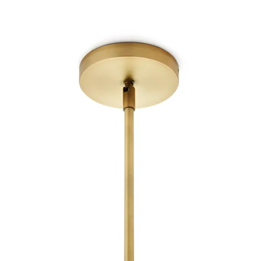 Open Box Powell LED 7" Aged Brass Globe Pendant