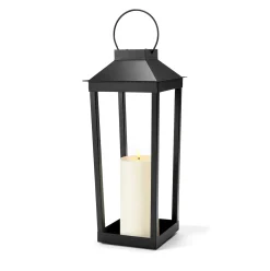 Open Box Ryder Solar Flameless Lantern, Medium