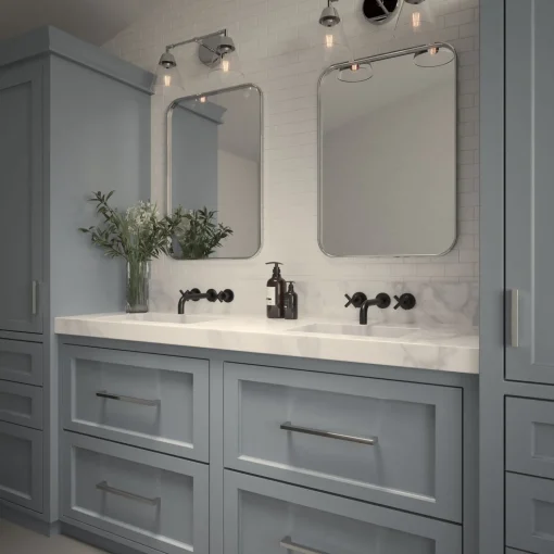 Owen 2 Light Vanity Wall Light, Polished Nickel
