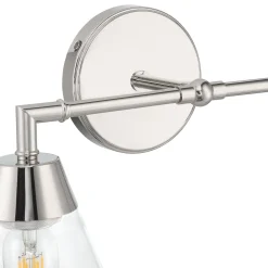Owen 2 Light Vanity Wall Light, Polished Nickel
