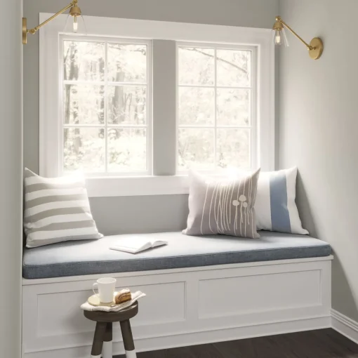 Owen Adjustable One Arm Wall Light, Satin Brass