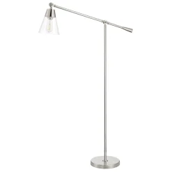 Owen Floor Lamp, Polished Nickel