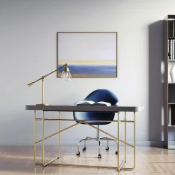 Owen Table Lamp, Satin Brass