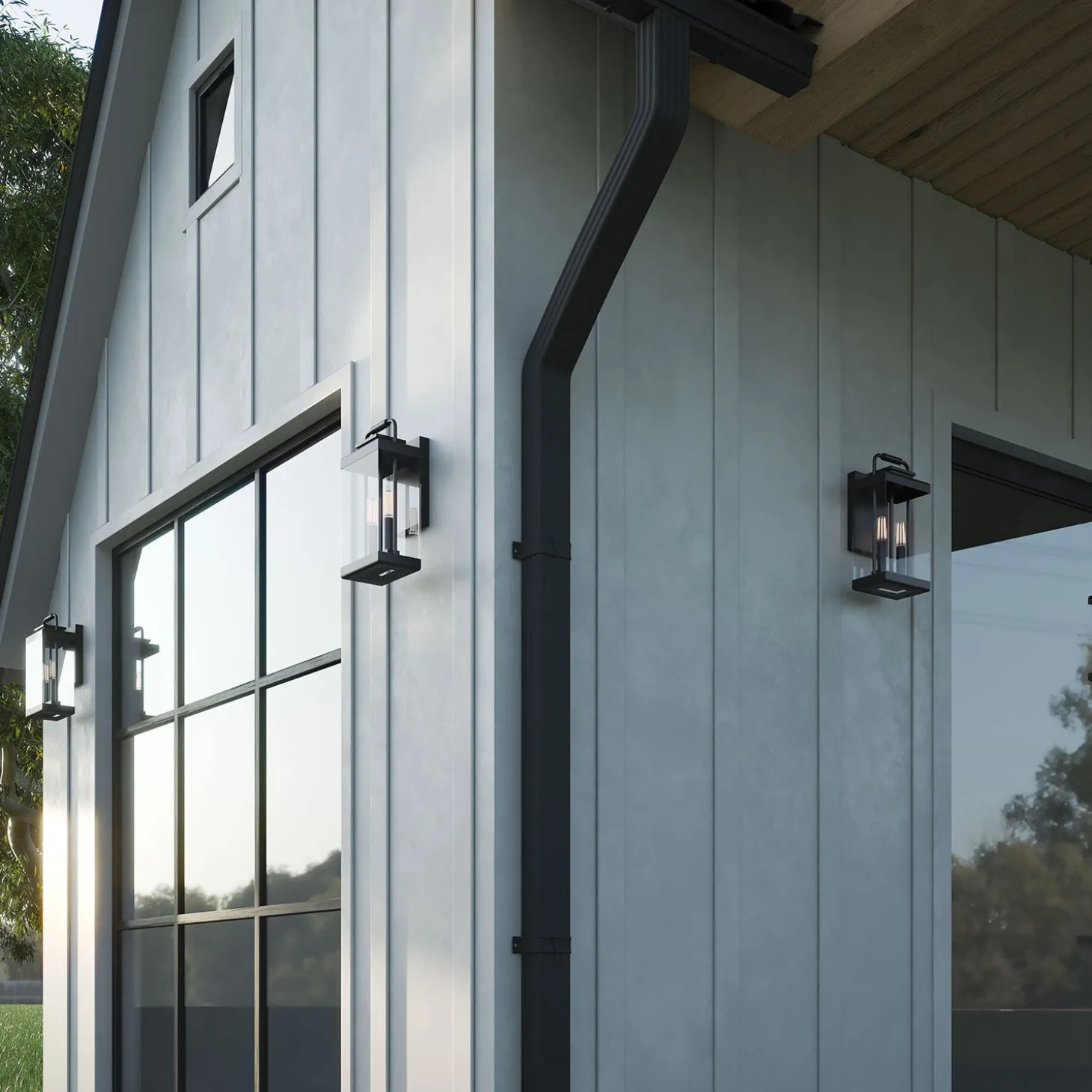 Parker Outdoor Wall Light, Medium