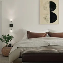 Prospect 2 Light Wall Sconce, Matte Black