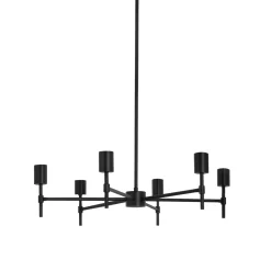 Prospect 6-Light Round Chandelier, Matte Black
