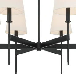 Taylor 6 Light Chandelier, Matte Black