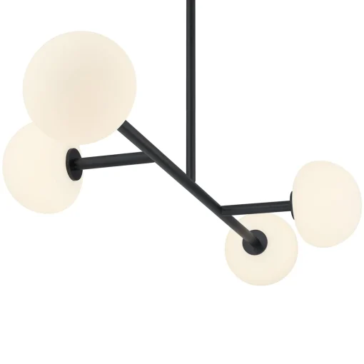 Vince 4 Light Linear LED Pendant, Matte Black